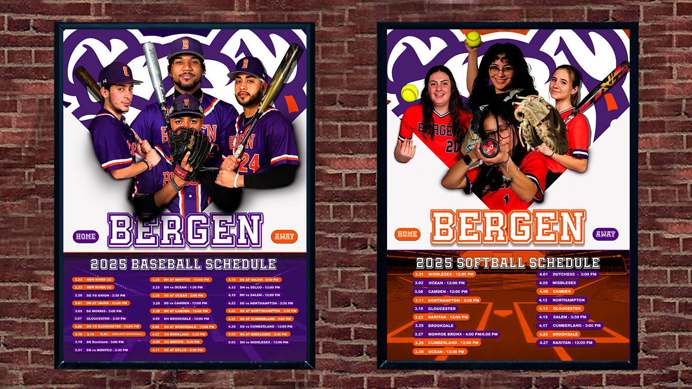 Baseball and softball mockup