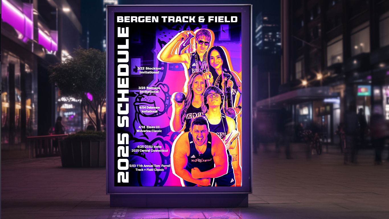 Track poster mockup