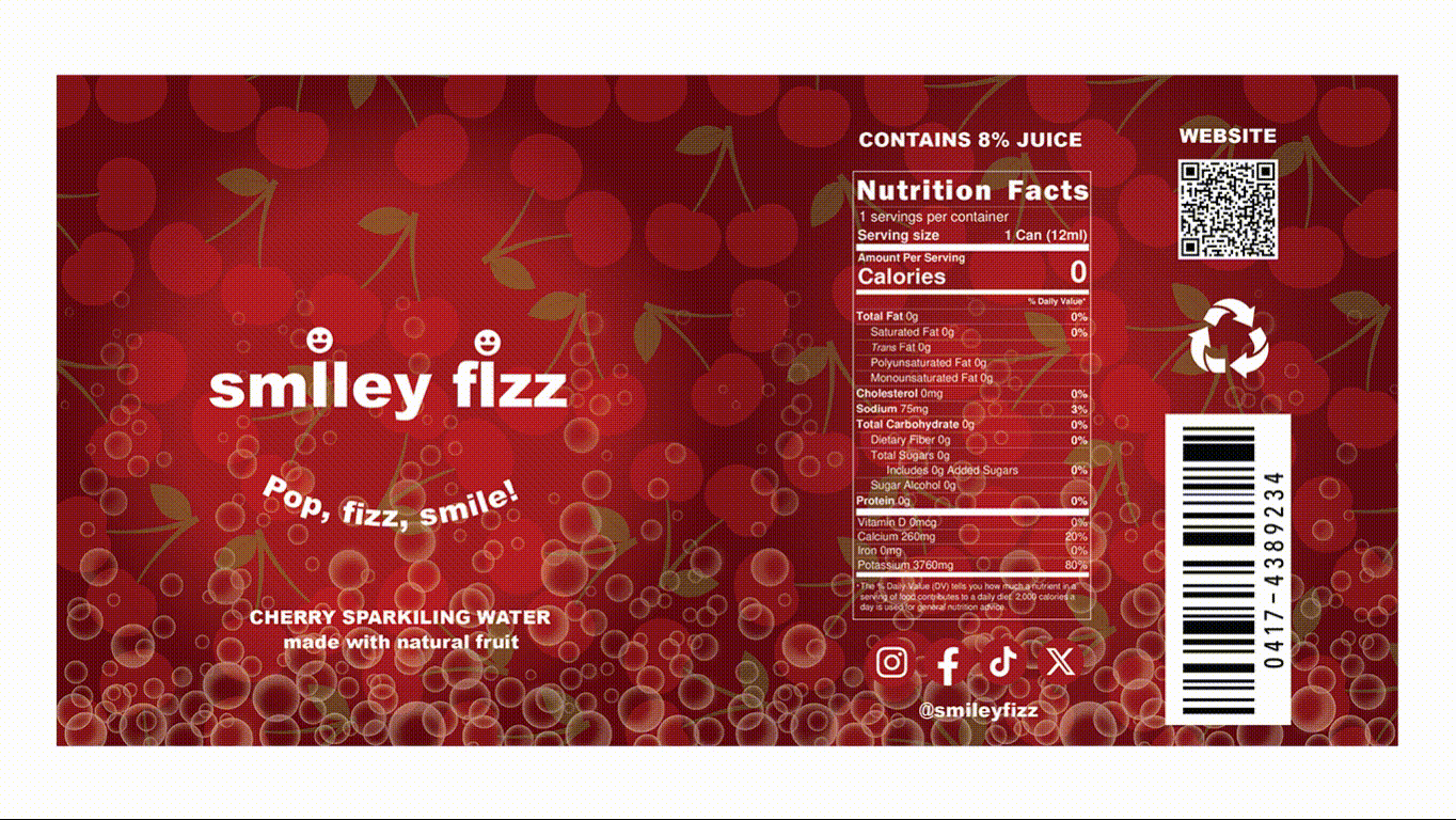 Smiley Fizz dielines
